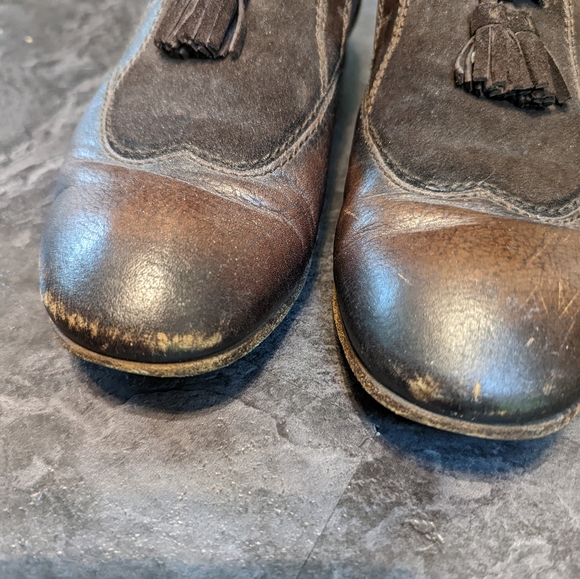 Men's retro early 2000's brown Gucci loafers - Picture 3 of 7